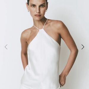 Rue Sophie NWT lavender Satin Halter Neck Cami Top